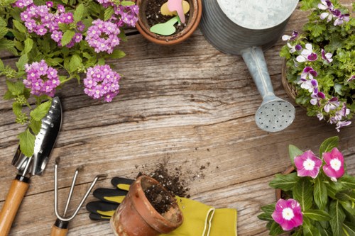 Secure payment overview for garden maintenance