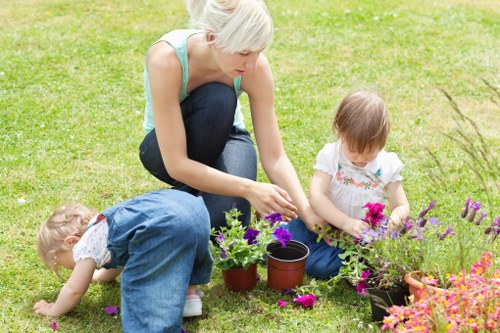Wheelie bins and separate containers for garden and recyclable materials
